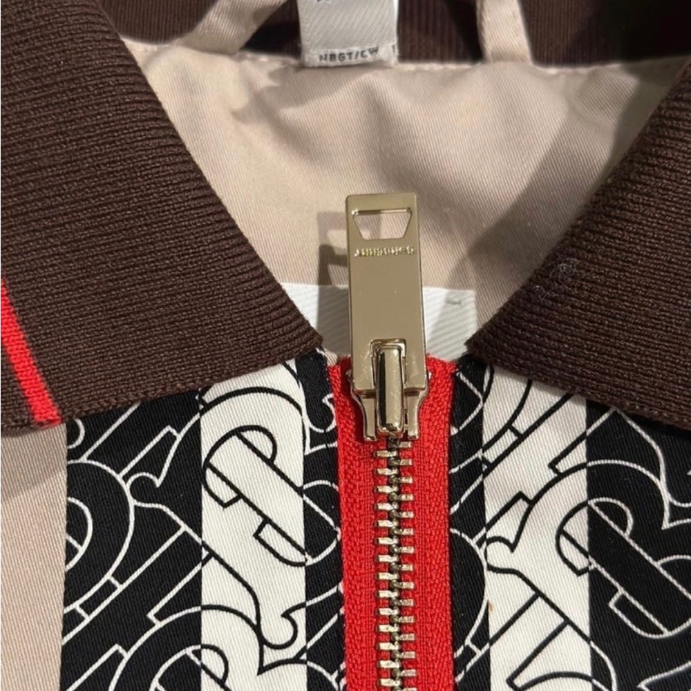 BURBERRY Boys Harrington Monogram Stripe Print Jacket - Picture 2 of 8